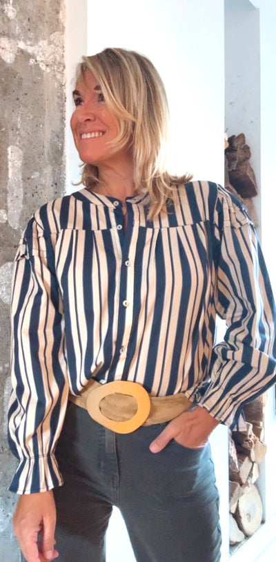 Blusa Aquitania marino