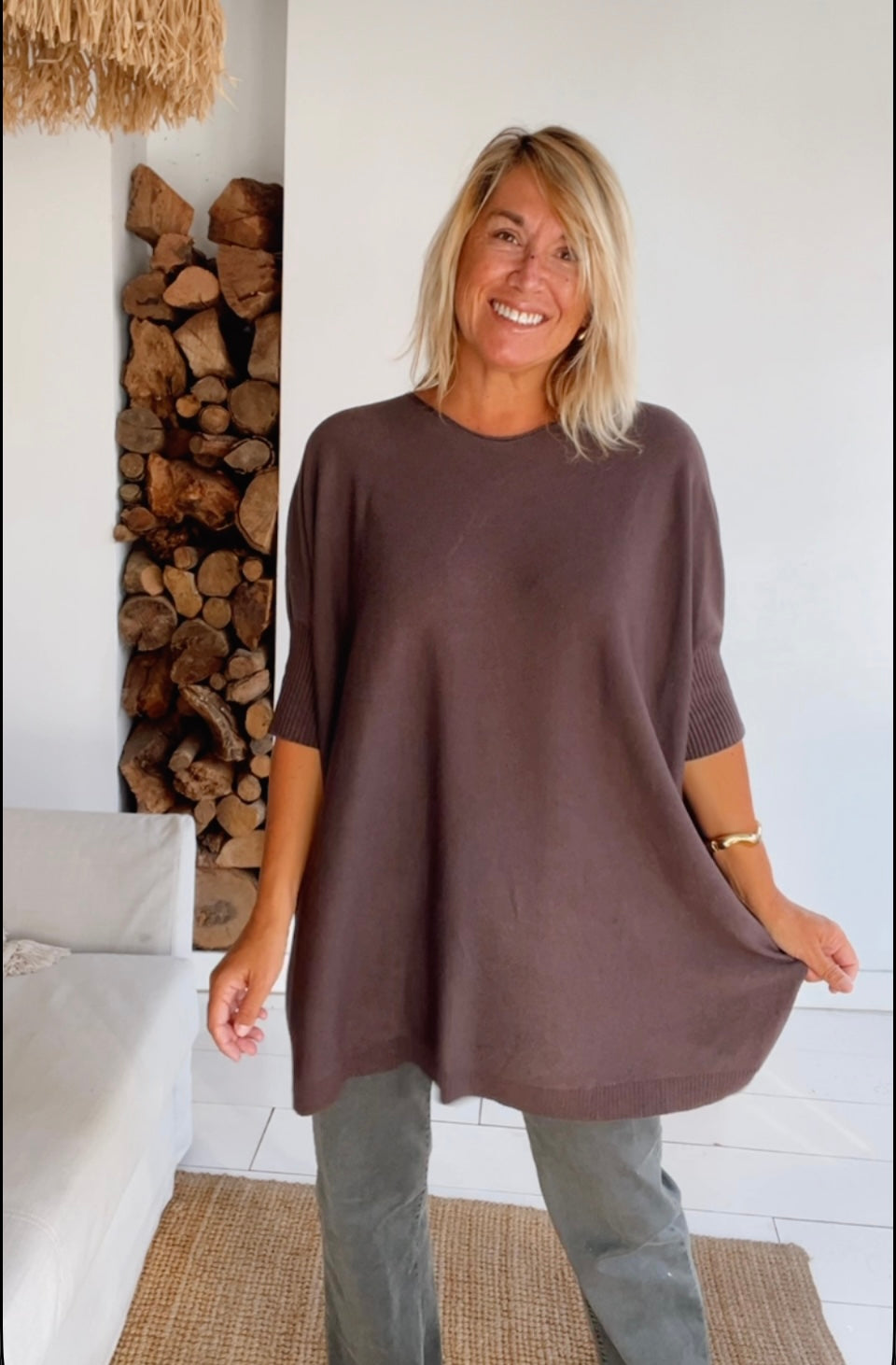 Jersey oversize chocolate**PREVENTA**