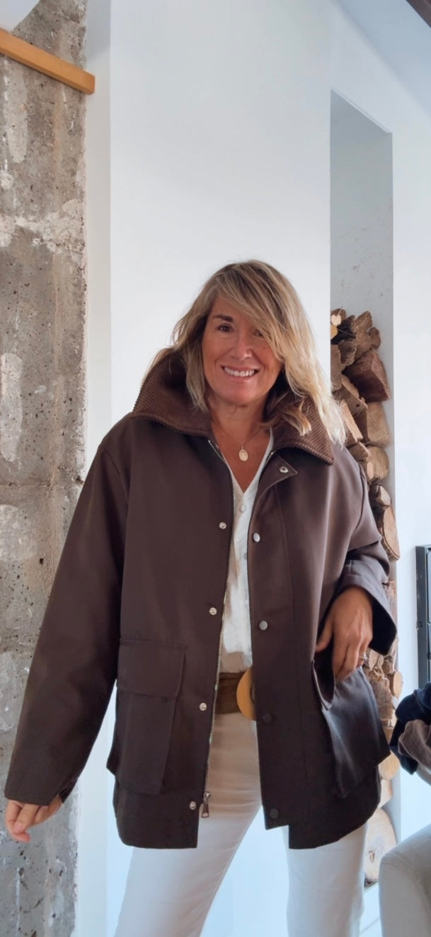 Chaqueta Piloña chocolate