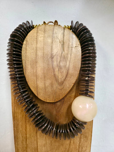 Collar Urano marron