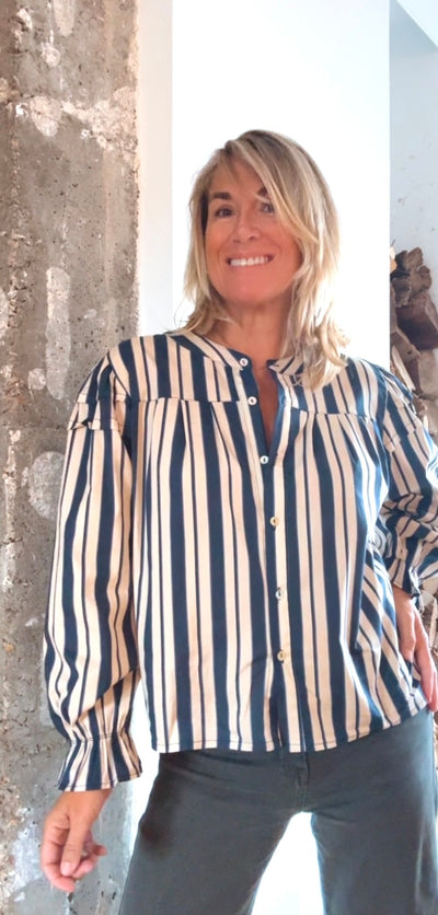 Blusa Aquitania marino