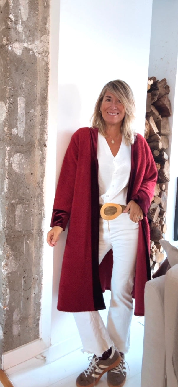 Kimono Maison granate