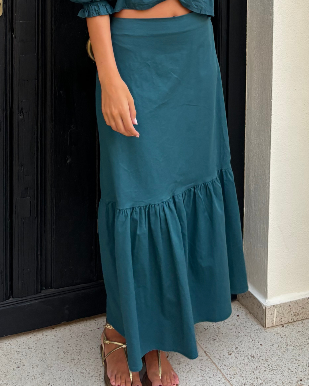 Falda Amieva azul