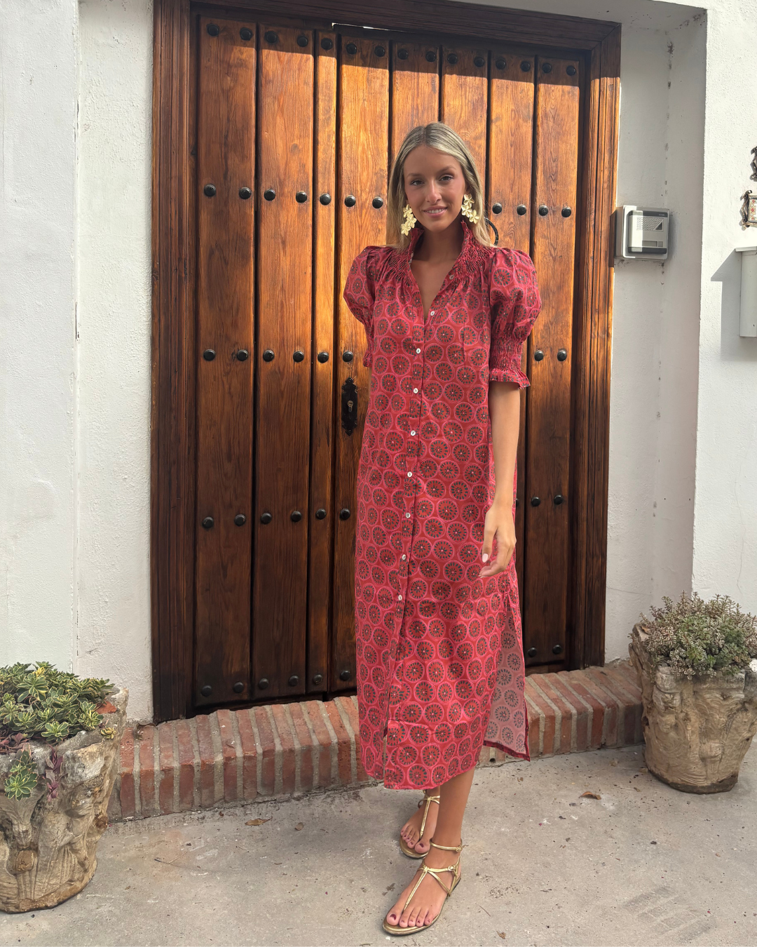 Vestido Comillas rojo