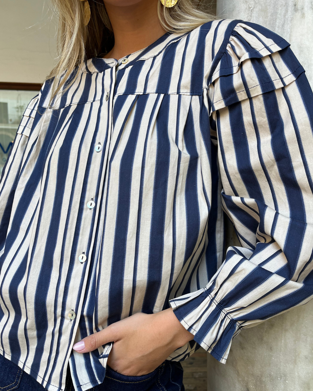 Blusa Aquitania marino