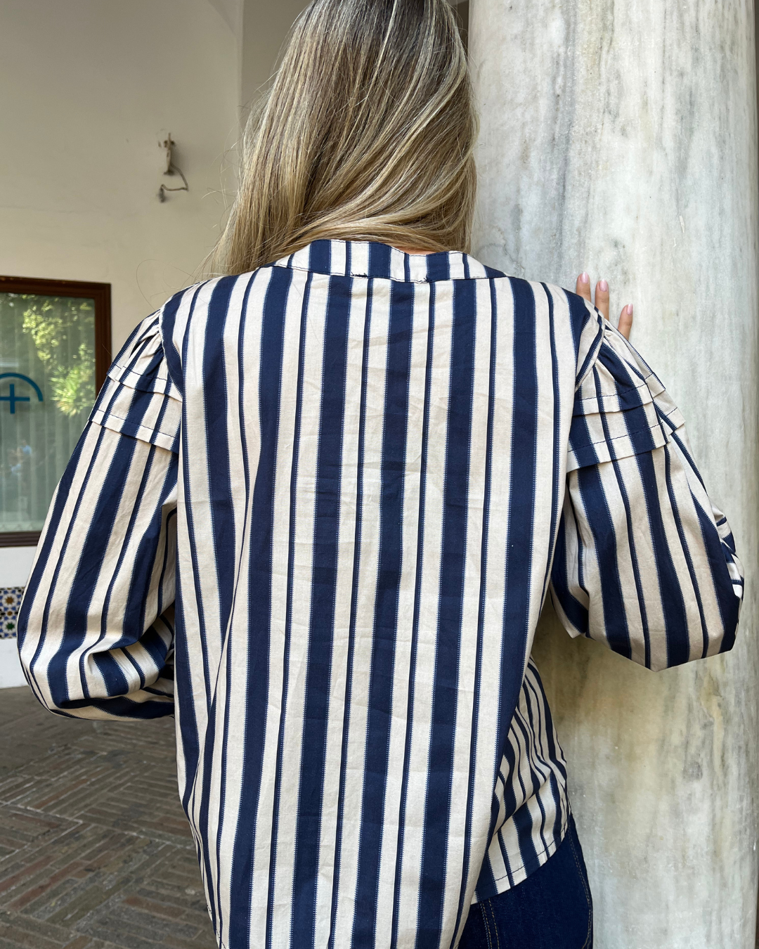 Blusa Aquitania marino