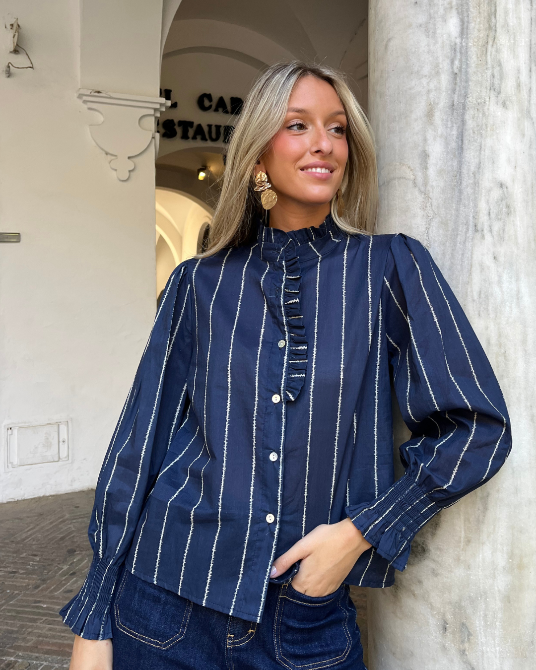 Blusa Montpellier marino