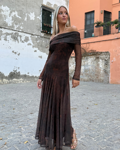 Vestido Burdeos