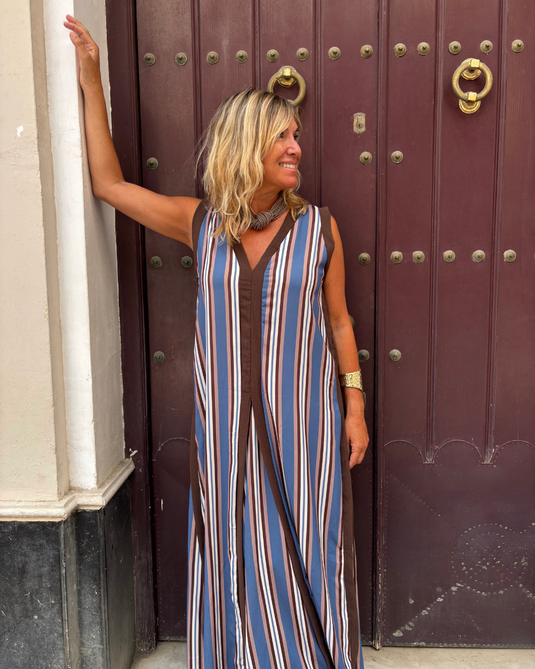 Vestido Rodas azul
