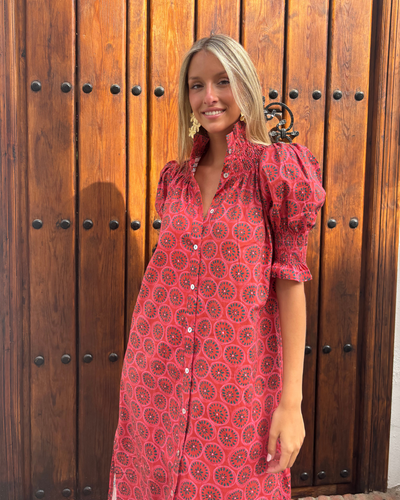 Vestido Comillas rojo