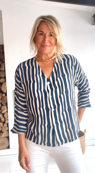 Camisa rayas marino