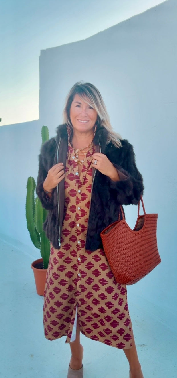 Vestido Sardinero camel