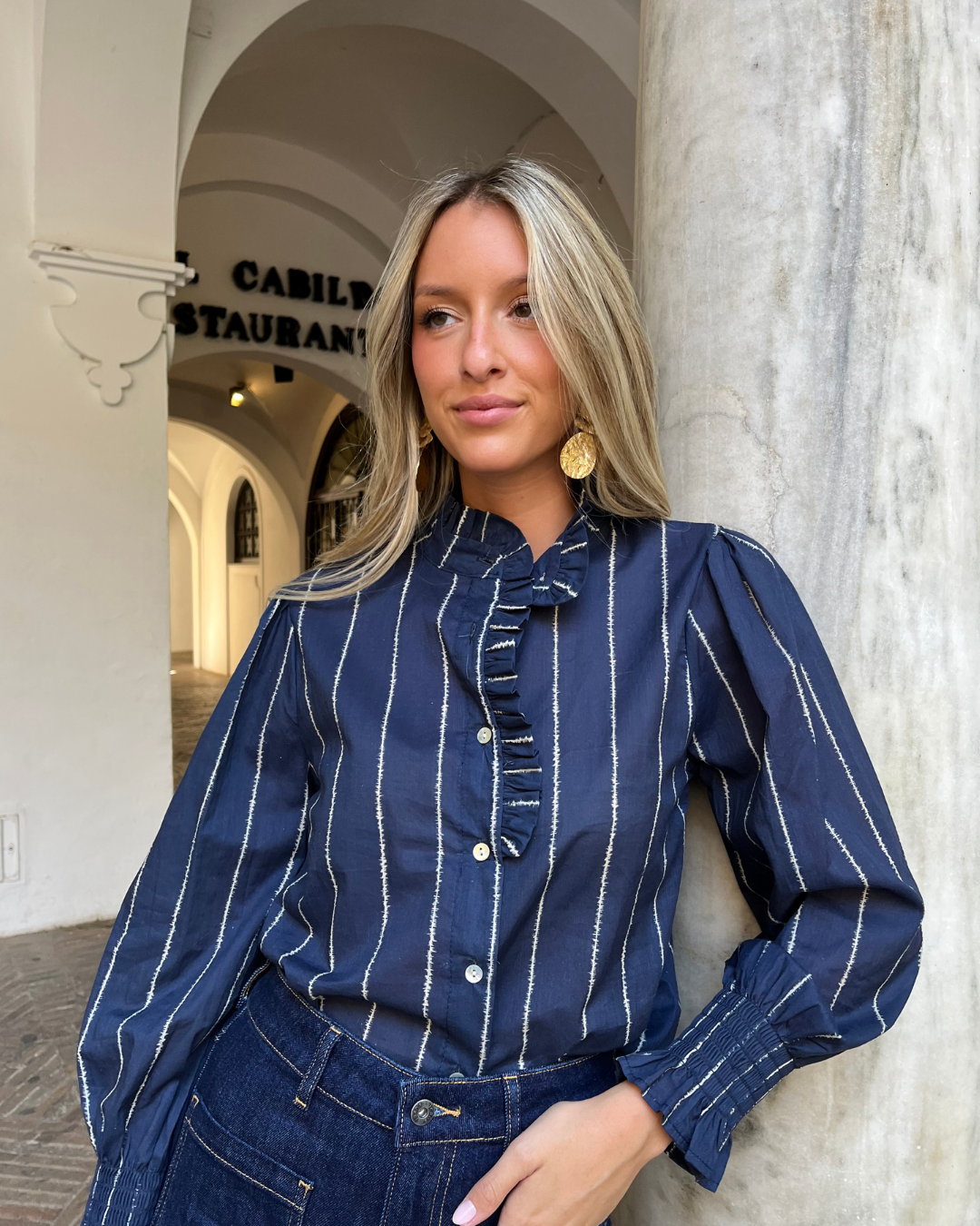 Blusa Montpellier marino