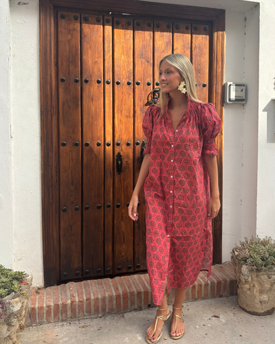 Vestido Comillas rojo