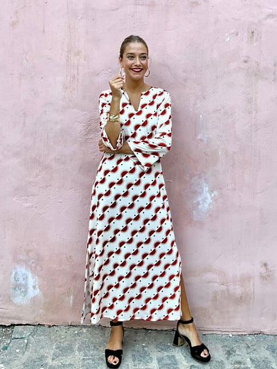 Vestido Kenia rojo