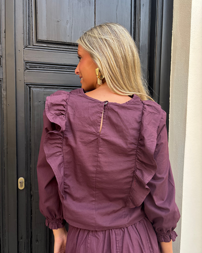 Blusa Torrelavega burdeos