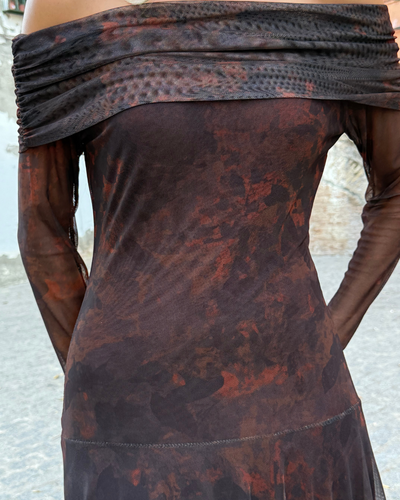Vestido Burdeos
