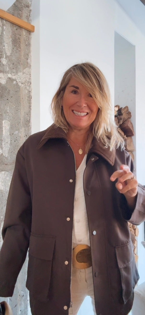 Chaqueta Piloña chocolate