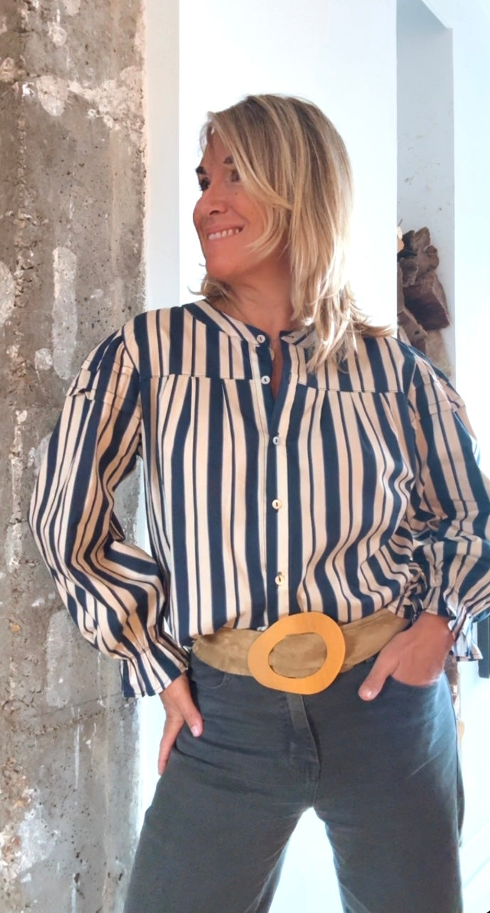 Blusa Aquitania marino