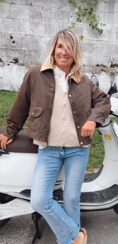 Chaqueta Quirós chocolate