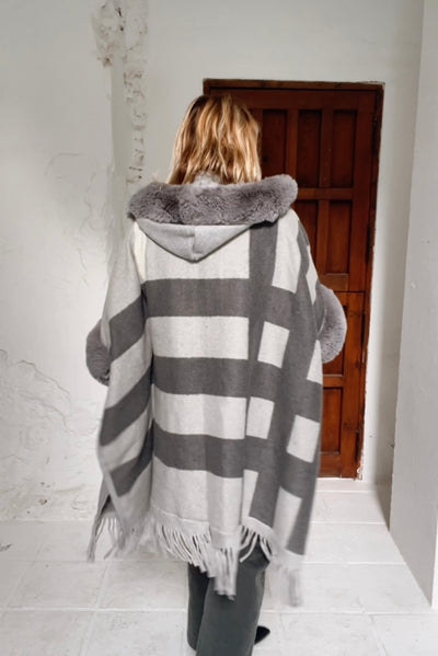 Poncho Dallas gris