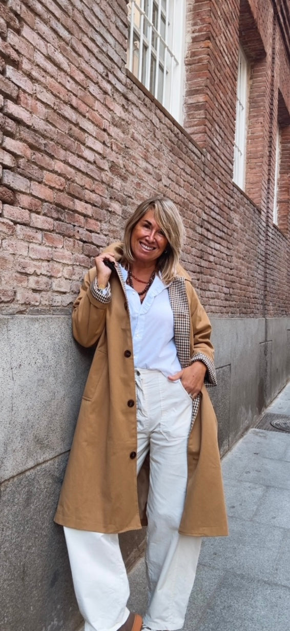 Gabardina Regueras camel