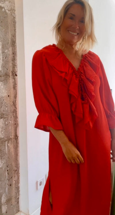 Vestido Bolonia rojo