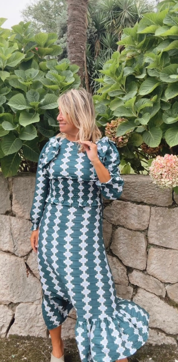 Vestido Covadonga azul