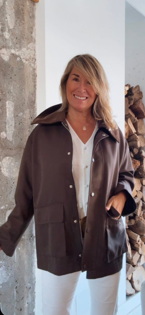 Chaqueta Piloña chocolate