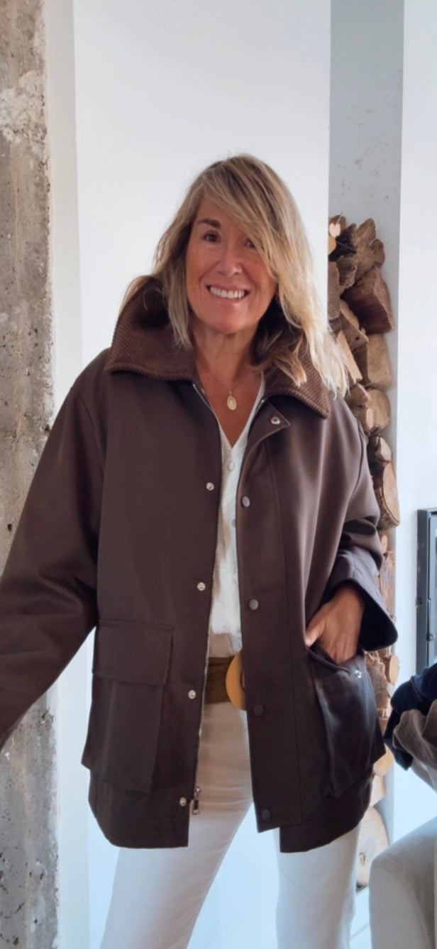 Chaqueta Piloña chocolate