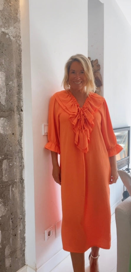 Vestido Bolonia naranja