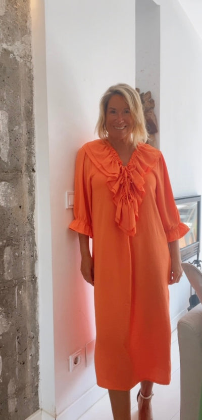 Vestido Bolonia naranja