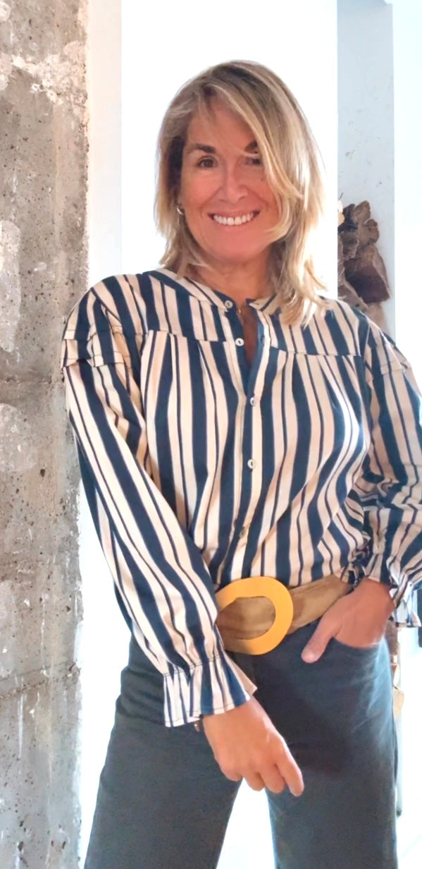 Blusa Aquitania marino