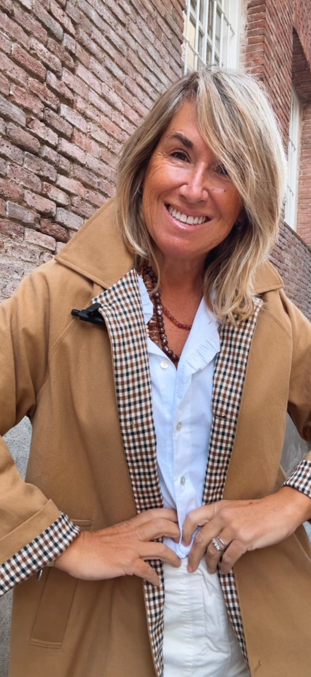 Gabardina Regueras camel