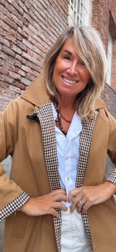 Gabardina Regueras camel
