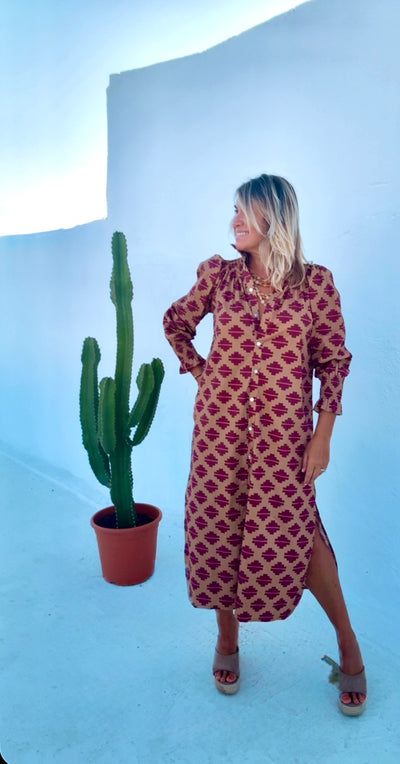 Vestido Sardinero camel