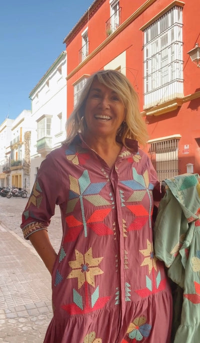 Vestido Triana rosa