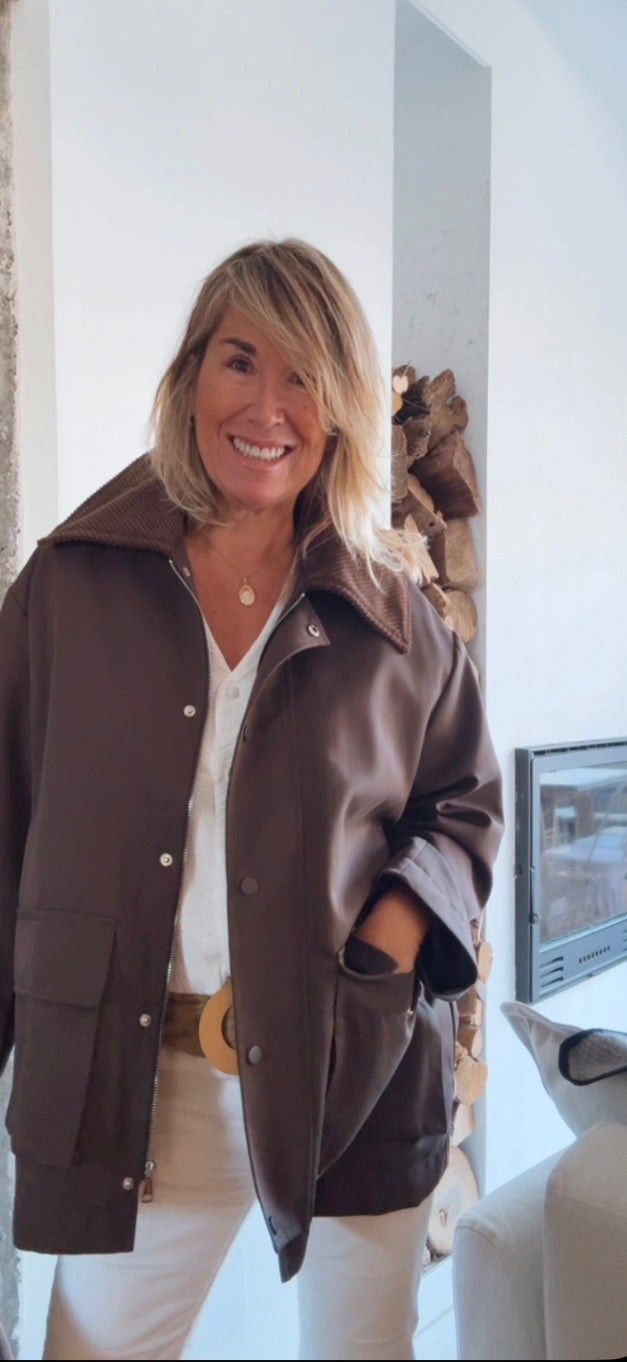 Chaqueta Piloña chocolate