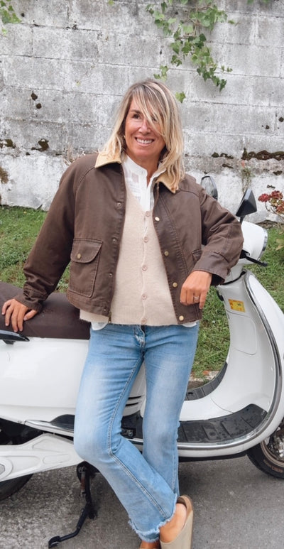 Chaqueta Quirós chocolate