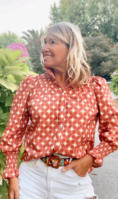 Blusa Llanes naranja