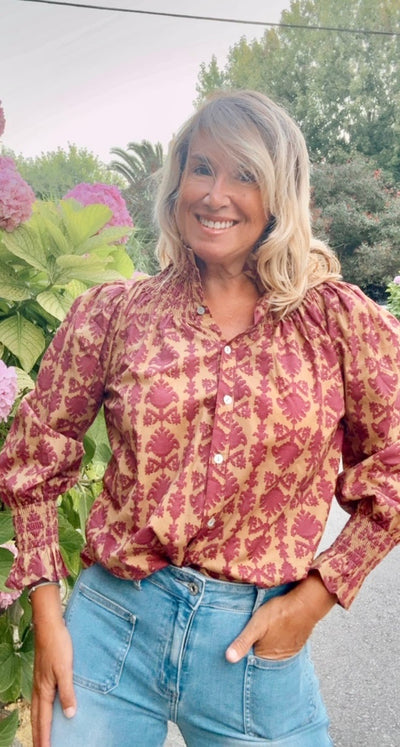 Blusa Llanes camel