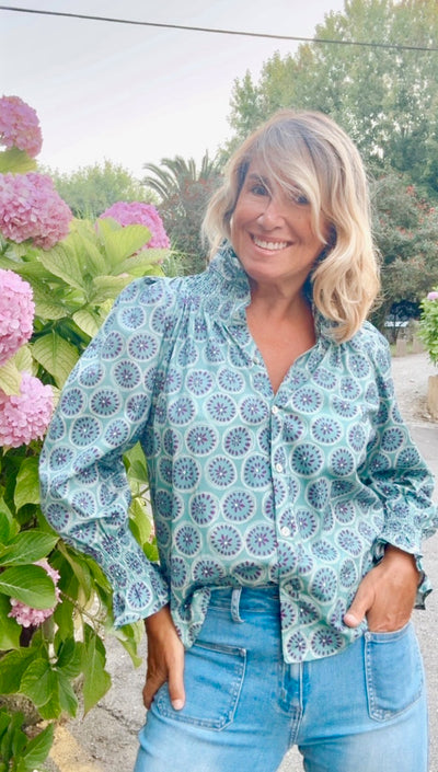 Blusa Llanes azul
