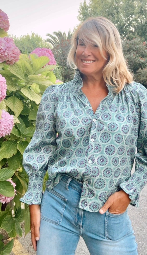 Blusa Llanes azul