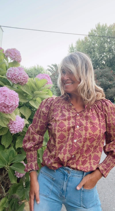 Blusa Llanes camel