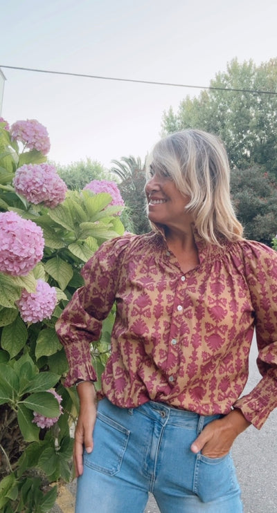 Blusa Llanes camel