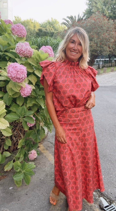 Blusa Candás buganvilla