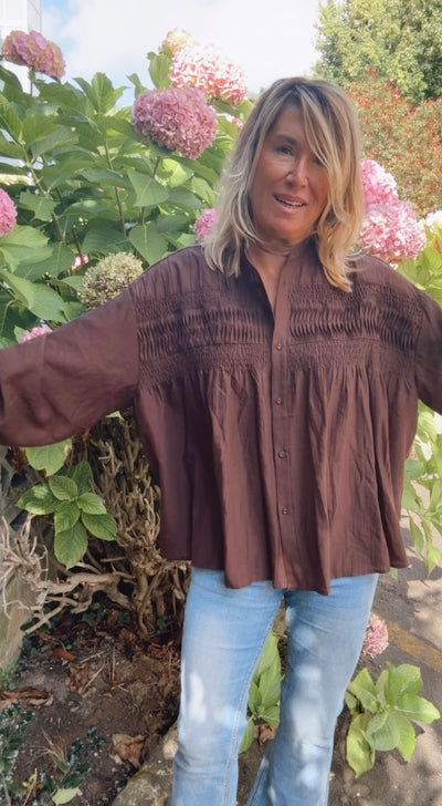 Camisa Proaza marrón