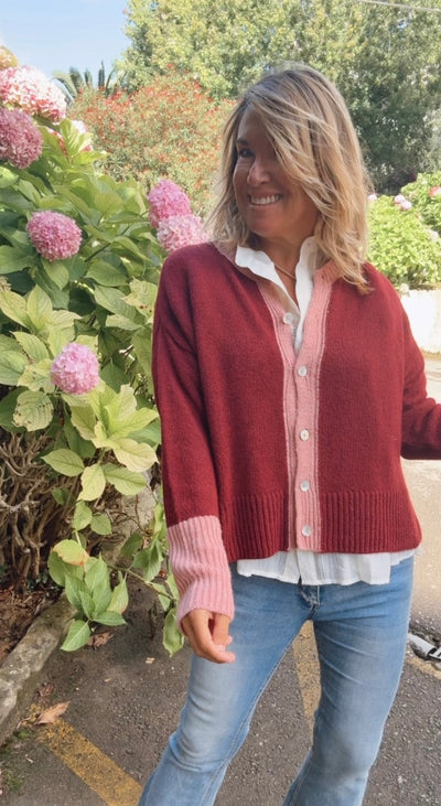 Chaqueta Ribadesella burdeos