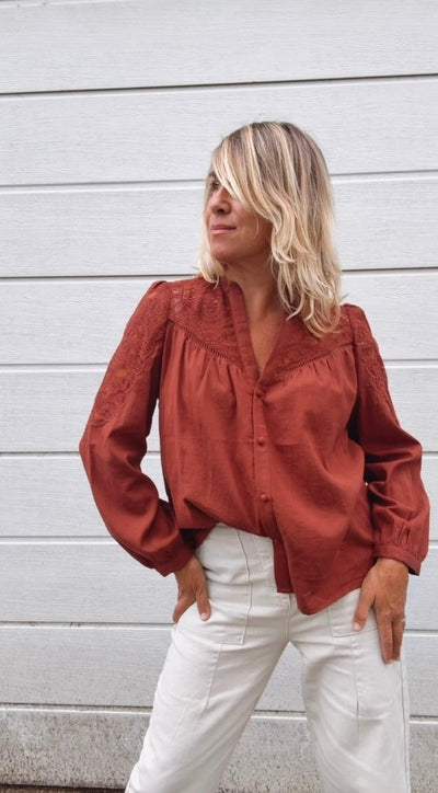 Camisa Laviana teja
