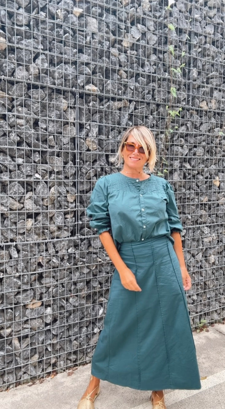 Falda Amieva azul
